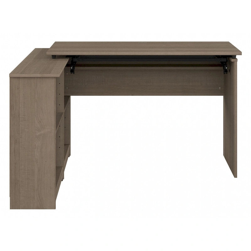 52W Standing Corner Desk with Shelves