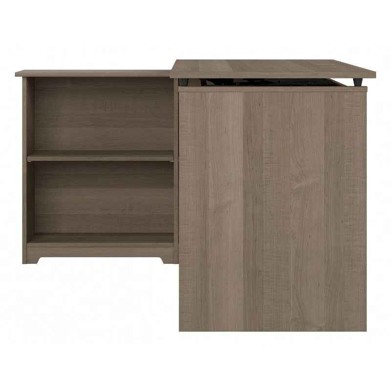 52W Standing Corner Desk with Shelves