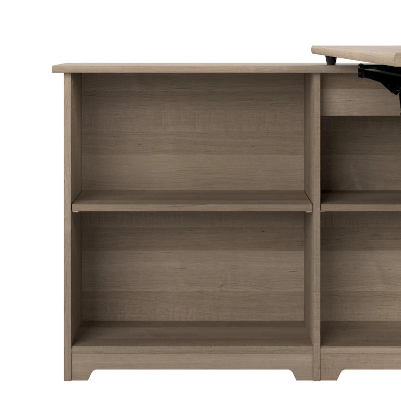 52W Standing Corner Desk with Shelves