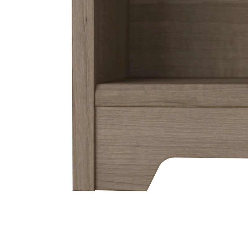 52W Standing Corner Desk with Shelves