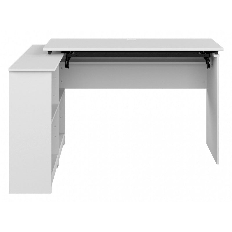 52W Standing Corner Desk with Shelves