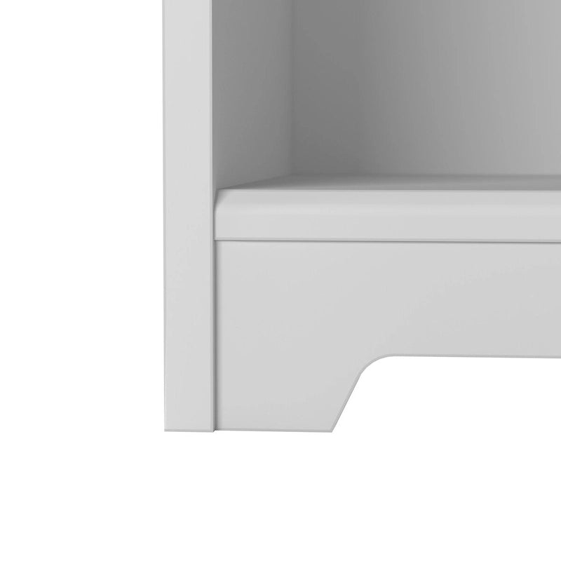 52W Standing Corner Desk with Shelves