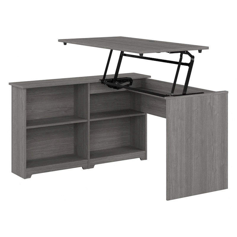 52W Standing Corner Desk with Shelves