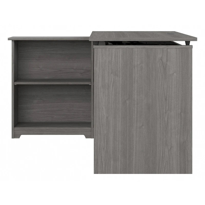 52W Standing Corner Desk with Shelves