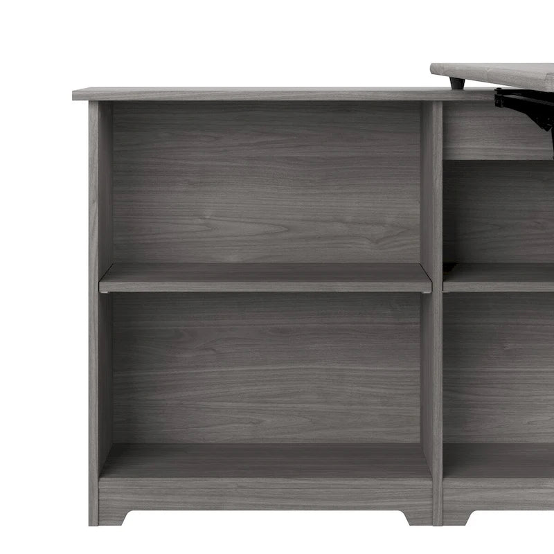 52W Standing Corner Desk with Shelves