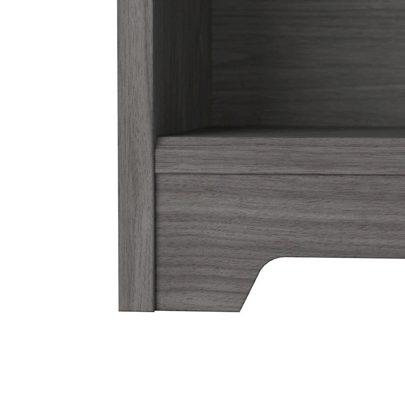 52W Standing Corner Desk with Shelves