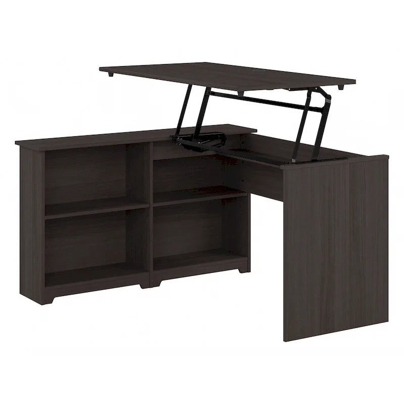 52W Standing Corner Desk with Shelves