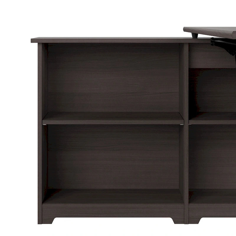 52W Standing Corner Desk with Shelves