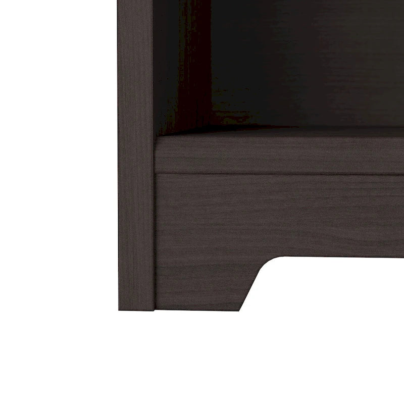 52W Standing Corner Desk with Shelves
